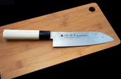 Noże kuchenne - Satake Cutlery Nóż pojedynczy Santoku 17 cm Satake Nashiji Natural 801-416 - miniaturka - grafika 1