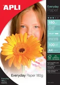 Papier do drukarek - Apli Papier fotograficzny Everyday Photo Paper, A4 180gsm, błyszczący, 100 (AP11475) - miniaturka - grafika 1