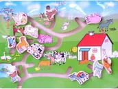 Klocki - Brimarex Drewno Drewniany Labirynt Farma ZB-7714 - miniaturka - grafika 1