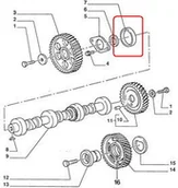Części i akcesoria do maszyn rolniczych - CNH TULEJKA WAŁKA ROZRZĄDU 87800499 - 87301590 - miniaturka - grafika 1