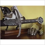 Repliki - broń - Płatnerze hiszpańscy PIĘKNY MIECZ ROBINA Z LOCKSLEY Z POCHWĄ - miniaturka - grafika 1