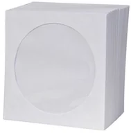 Pudełka i akcesoria na płyty CD - Logo Logo Koperta na 1 szt CD papier biała z okienkiem 100-pack - miniaturka - grafika 1