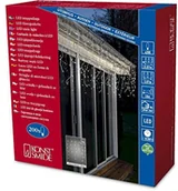 Pozostałe oświetlenie - Konstsmide 2742 103 lodu deszczu kurtyna świetlna/na zewnątrz (IP44)/zewnętrzny transformator 24 V/200 ciepłe białe diody LED/przezroczysty przewód - miniaturka - grafika 1