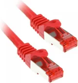 Kable światłowodowe - InLine  0,5m Cat.6 Kabel sieciowy 1000 Mbit RJ45 - czerwony 76450R - miniaturka - grafika 1