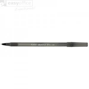 BIC Długopis Round Stick Medium czarny 893213 - Długopisy - miniaturka - grafika 2