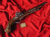 Repliki - broń - WŁOCHY DŁUGI WŁOSKI PISTOLET Z ZAMKIEM SKAŁKOWYM - miniaturka - grafika 1