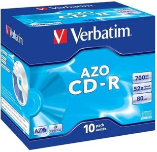 Verbatim Płyty CD-R 700MB 52x Crystal (JC 10 43327 - Nośniki danych - miniaturka - grafika 2