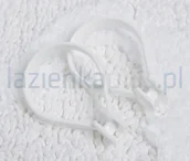 Akcesoria łazienkowe - Sealskin Kółka do zasłon 12 sztuk białe Beauty Ring 251060210 - miniaturka - grafika 1