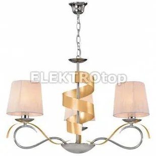 Candellux DENIS Lampa wisząca Żyrandol Chrom/złoty 3x40W E14 33-23421 - Lampy sufitowe - miniaturka - grafika 2