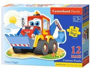 Castorland Puzzle MAXI Konturowe:Funny Digger 12 - Puzzle - miniaturka - grafika 4