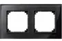 Klawisze i ramki - Schneider MERTEN RAMKA SZKLANA DWUKROTNA M-ELEGANCE ONYKSOWA SYSTEM M MERTEN MTN404203 - miniaturka - grafika 1