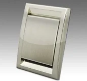 Gniazdka elektryczne - Beam Gniazdo ścienne DECO pl. stal szczotkowana - miniaturka - grafika 1