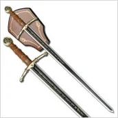 Repliki - broń - USA ( SW-601 ) USA OZDOBNY MIECZ TEMPLARIUSZY Z ZAWIESZKĄ - miniaturka - grafika 1