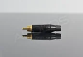 Złącza, przejściówki, adaptery - Amphenol Wtyk RCA cinch ACPR-BLK - miniaturka - grafika 1