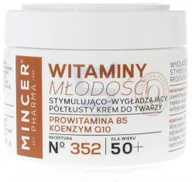 Kremy do twarzy - Mincer Pharma  Witaminy Młodości 50+ Stymulująco - wygładzający półtłusty krem do twarzy 50 ml - miniaturka - grafika 1