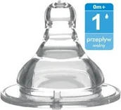 Smoczki do butelek - BabyOno Smoczek szerokootworowy , przepływ 1 wolny 1204 - miniaturka - grafika 1