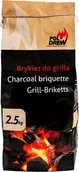 Węgiel do grilla - Pol-Drew Brykiet z miału węgla drzewnego 2,5kg na grilla IGR9027 - miniaturka - grafika 1
