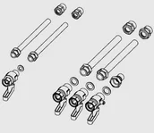 Akcesoria grzewcze - Ariston Zestaw przyłączeniowy Zestaw przyłączeniowy 3318435 - miniaturka - grafika 1