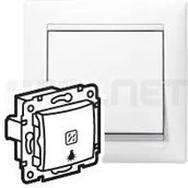 Wyłączniki światła i elektryczne - Legrand Valena PRZYCISK jednobiegunowy  podświetlany z lampa 770113 - miniaturka - grafika 1