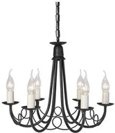 Lampy sufitowe - Elstead Lighting ELSTEAD LIGHTING MINSTER MN6 BLK/Złoto - miniaturka - grafika 1