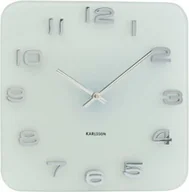 Zegary - Karlsson Zegar Vintage white glass KA4399 - miniaturka - grafika 1