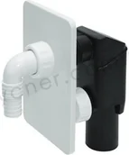 Akcesoria hydrauliczne - Tycner Syfon pralki podtynkowy biały - miniaturka - grafika 1