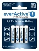 Baterie i akcesoria - EverActive 4 x baterie alkaliczne Pro LR03 AAA blister - miniaturka - grafika 1