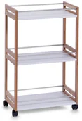 Szafki łazienkowe - Zeller Wózek łazienkowy BAMBOO regał 3 poziomy B00CFIDZ8O - miniaturka - grafika 1