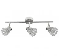 Lampy sufitowe - Candellux GLOSSY listwa 3X40W G9 Chrom KRYSZTAŁKI PRZEŹROCZYSTE 93-00460 - miniaturka - grafika 1