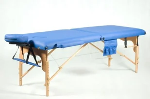 BODYFIT BODYFIT Stół, łóżko do masażu, 2 segmentowe, niebieskie, 185x60 cm - Łóżka - miniaturka - grafika 2