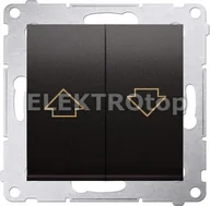 Wyłączniki światła i elektryczne - Kontakt Simon DZP1W.01/48 Przycisk żaluzjowy do sterowania roletą z wielu miejsc - miniaturka - grafika 1