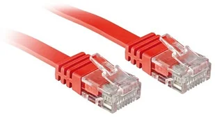 Lindy 47515 Kabel sieciowy skrętka) RJ45 Cat.6 U/UTP płaski Czerwony 10m LY-47515 - Kable miedziane - miniaturka - grafika 4
