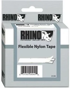 Dymo Taśma elastyczna nylonowa- biała 24x3,5 - Etykiety samoprzylepne i bloki etykiet - miniaturka - grafika 4