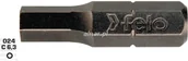 Klucze i nasadki - Felo bit imbus SW5,0x25mm C 6,3 1/4 02450010 FL02450010 - miniaturka - grafika 1