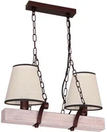 Lampy sufitowe - Luminex ADRIA 2 zwis - Żyrandol/lampa wisząca 2x E14 (max 40W) 8727 - miniaturka - grafika 1