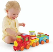 Klocki - Fisher Price Cyrkowy pociąg z klockami - miniaturka - grafika 1