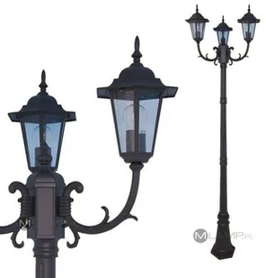 Kaja Lozana lampa stojąca zewnętrzna 3x60W czarna K-7006A2/3CZARNY - Lampy ogrodowe - miniaturka - grafika 2