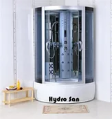 Kabiny prysznicowe - Hydrosan WSH-8790 90x90 + sauna + brodzik - miniaturka - grafika 1