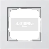 Klawisze i ramki - Gira E2 BIAŁY POŁYSK Ramka X1 [021129] - miniaturka - grafika 1