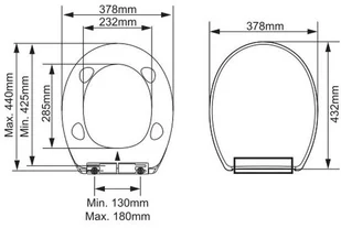 Deska WC Himara polipropylen biała - Deski sedesowe - miniaturka - grafika 2
