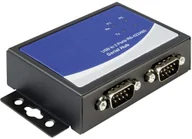 Adaptery i przejściówki - Delock Przejściówka adapter USB 2.0 87586 [2x Złącze żeńskie D-SUB 9-pin 1x Złącze żeńskie USB 2.0 B] - miniaturka - grafika 1