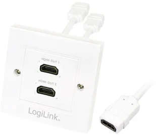 LogiLink Gniazdo 2xHDMI - Gniazdka elektryczne - miniaturka - grafika 3
