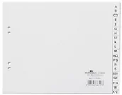 Przekładki do segregatorów - DURABLE Przekładka PP A4 białe, nadrukowane indeksy, A-Z - miniaturka - grafika 1