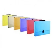 Szkolne artykuły papiernicze - Tadeo Trading Teczka A3 z rączką pastelowa żółta - miniaturka - grafika 1