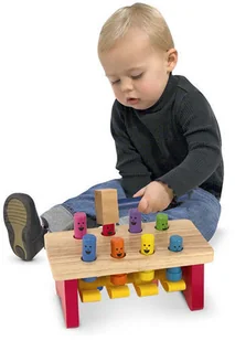 Melissa&Doug Drewniana Przebijanka Wbijanka Deluxe Melissa 14490 - Zabawki interaktywne dla dzieci - miniaturka - grafika 4