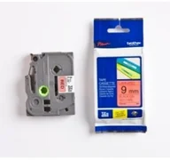 Etykiety do drukarek - Brother Taśma TZe-421 BLACK on RED 24inks 9mm - miniaturka - grafika 1