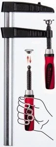Bessey Zacisk śrubowy wzmocniony z żeliwa ciągliwego TGK z systemem Best-Comfort (TGK100-2K) - Imadła i ściski Bessey Zacisk śrubowy wzmocniony z żeliwa ciągliwego TGK z systemem Best-Comfort (TGK100-2K) - Imadła i ściski - miniaturka - grafika 1