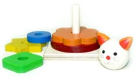 Zabawki interaktywne dla dzieci - Hess Drewniana Nakładanka Kotek 14853 - miniaturka - grafika 1