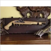 Repliki - broń - Hiszpania UNIKATOWY SKAŁKOWIEC NA DREWNIANEJ ZAWIESZCE - miniaturka - grafika 1