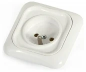 Złącza, przejściówki, adaptery - ABCVISION GNIAZDO ELEKTRYCZNE P/T 2P+Z 16A/230V - miniaturka - grafika 1